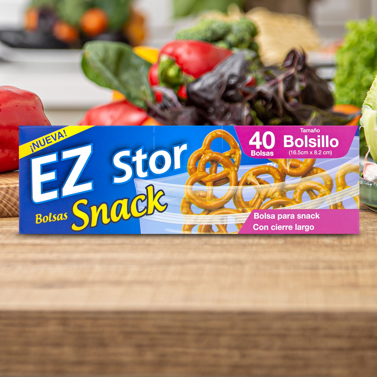 Ez Stor Bolsas de Plástico Zipper 40 pza. 16x8cm