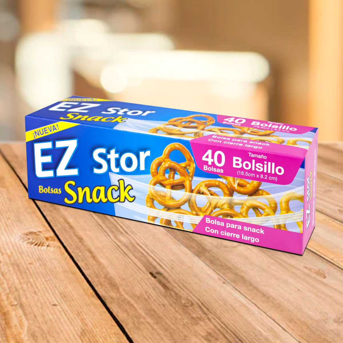 Ez Stor Bolsas de Plástico Zipper 40 pza. 16x8cm