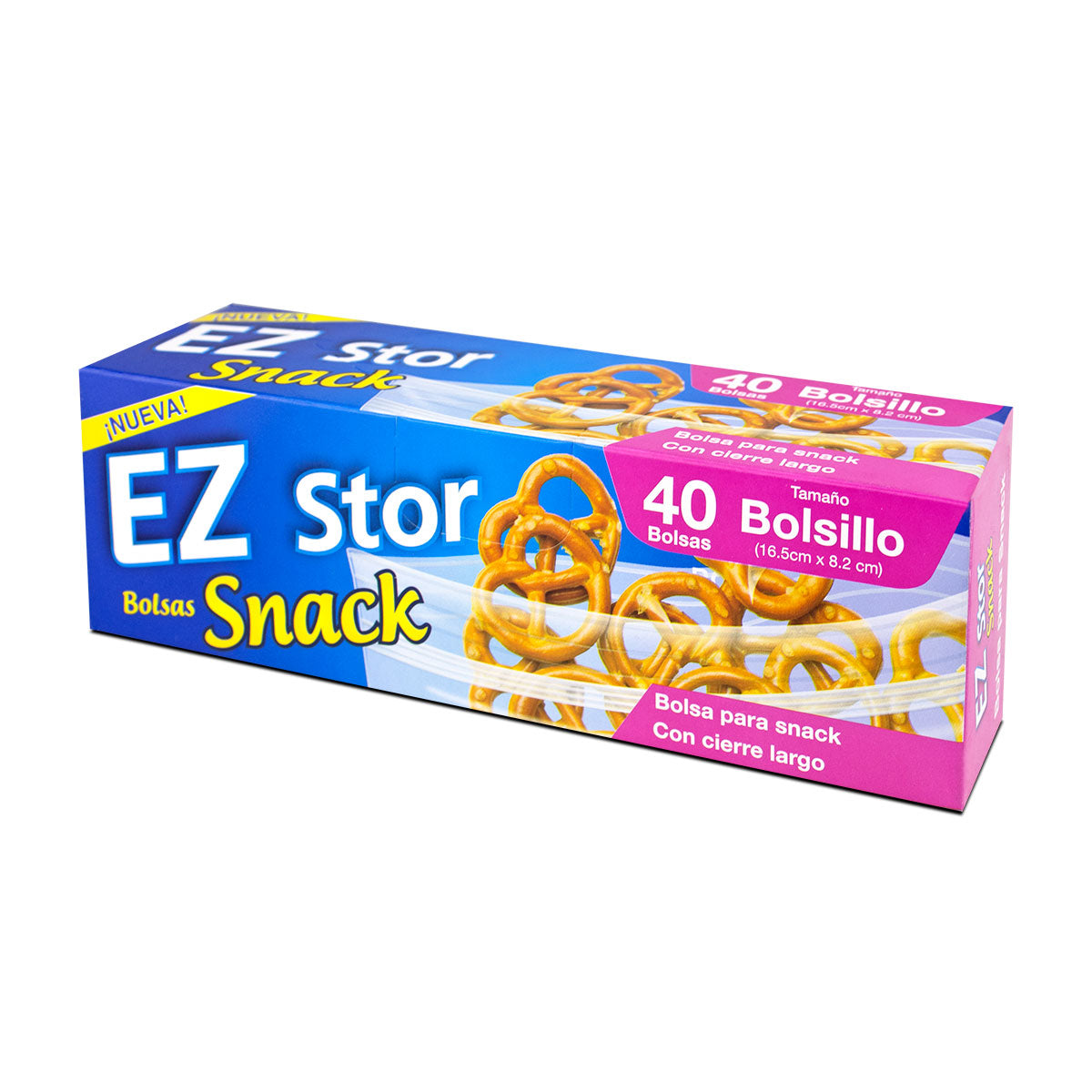 Ez Stor Bolsas de Plástico Zipper 40 pza. 16x8cm