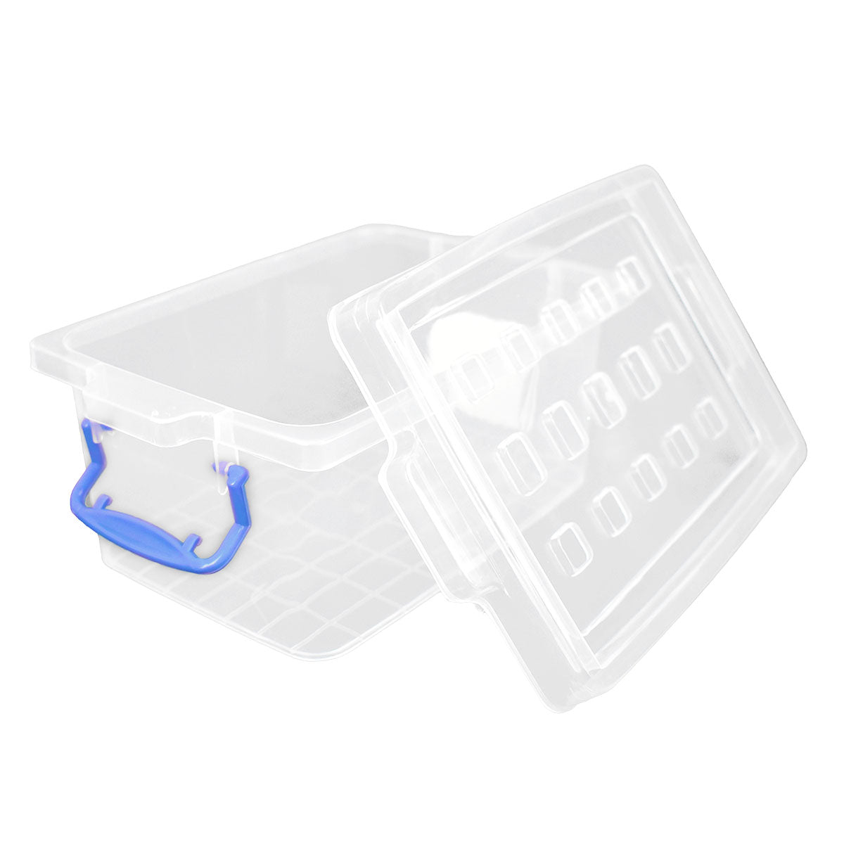 Contenedor Plástico Versátil 1.8L Asa color Azul