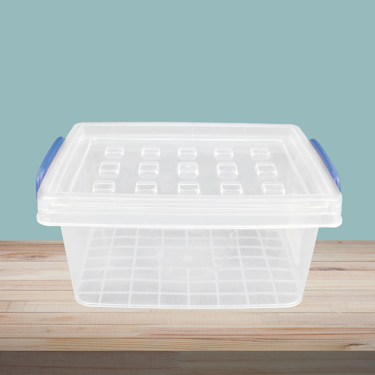 Contenedor Plástico Versátil 1.8L Asa color Azul