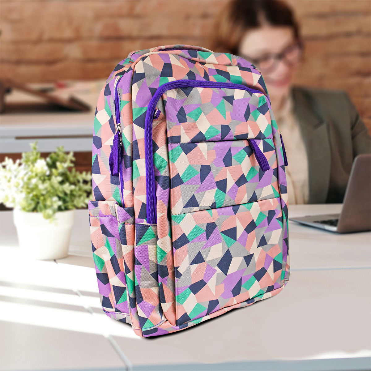 Mochila de Figuras color Rosa/Morado