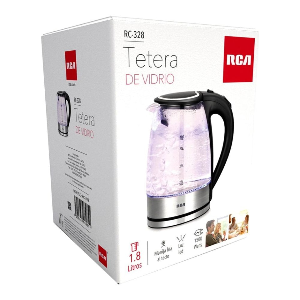 Tetera Eléctrica de Cristal 1.8 Litros