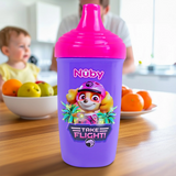 Vaso Entrenador Antiderrames Nuby, Paw Patrol, Color Morado, 300 ml
