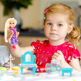 Set de Muñeca Emily con Accesorios, 4 pzas, Vestido Color Morado