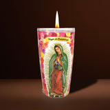 3X2 Vaso Religioso con Imagen de la Virgen de Guadalupe