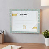 Porta Documento, Marco Madera Verde