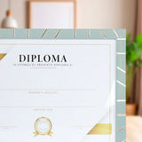 Porta Documento, Marco Madera Verde