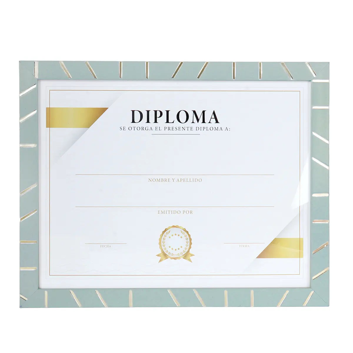 Porta Documento, Marco Madera Verde