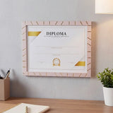 Porta Documento, Marco Madera Rosa