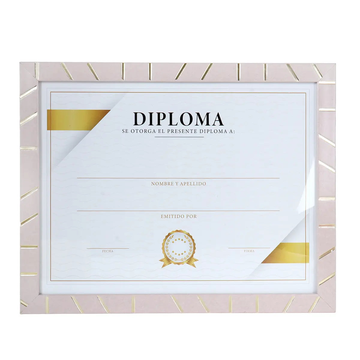 Porta Documento, Marco Madera Rosa