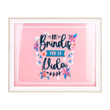 Portadocumento con Marco Blanco y Plateado