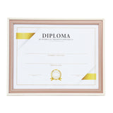 Porta Documento, Marco Color Beige y Bronce