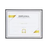 Porta Documento, Marco Color Gris y Blanco