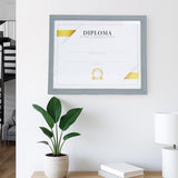 Porta Documento, Marco Color Gris