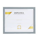 Porta Documento, Marco Color Gris