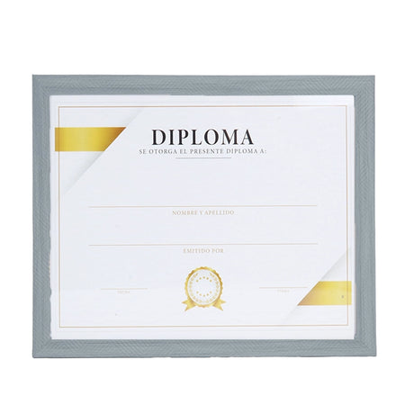 Porta Documento, Marco Color Gris