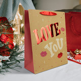 Bolsa Kraft para regalo Love You