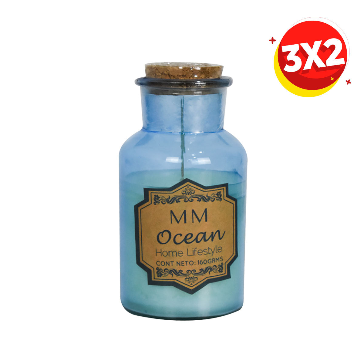 3X2 Vela Aromática esencia a Océano