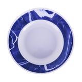 Plato para Sopa color Azul con Blanco,19 cm