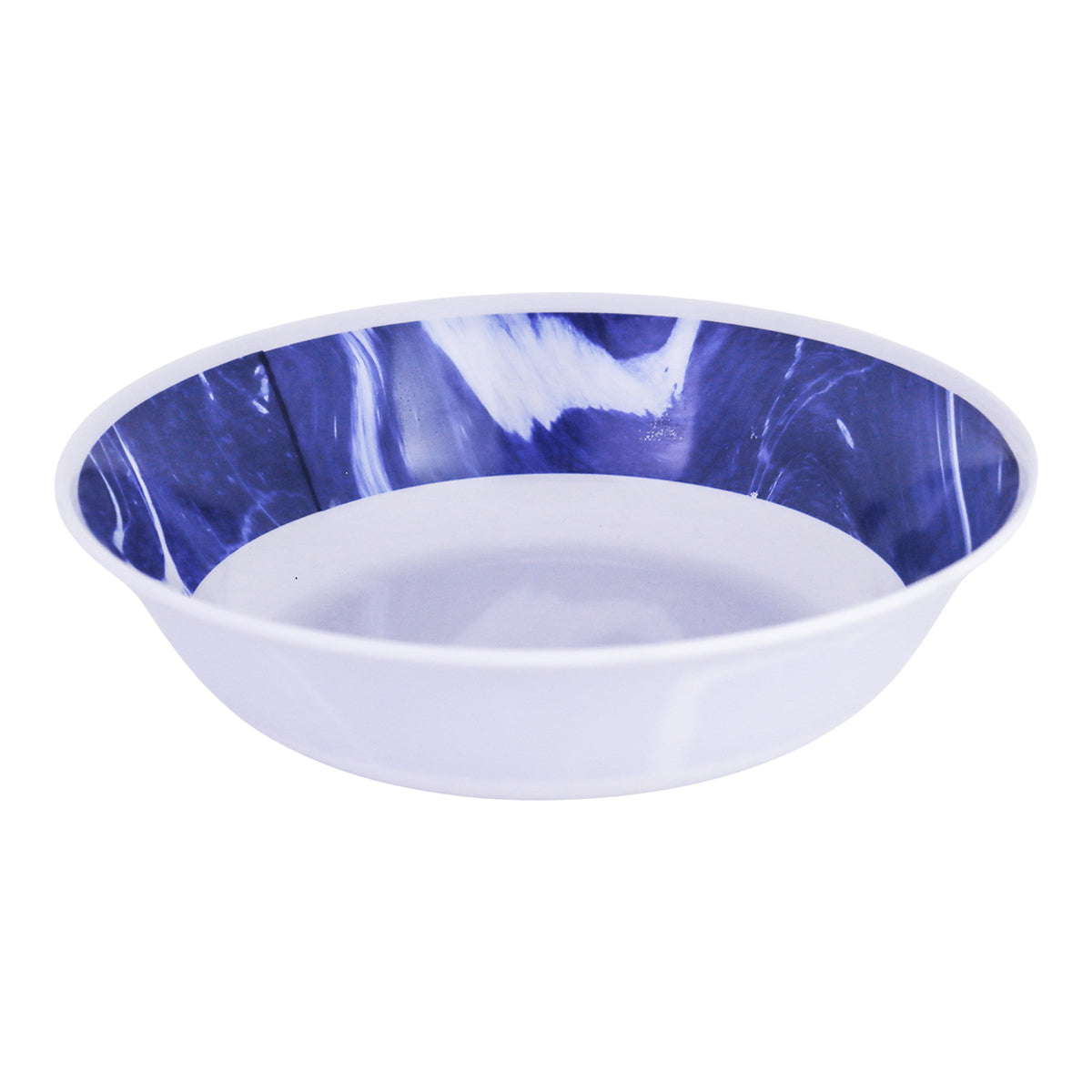 Plato para Sopa color Azul con Blanco,19 cm