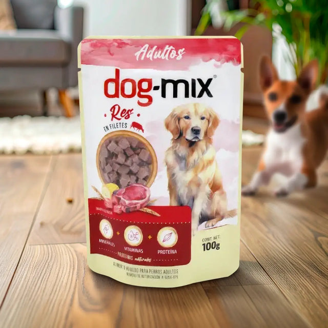 Alimento Húmedo Balanceado para Perro, Dog Mix, Adulto, Res, 100 gr