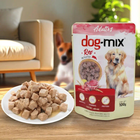 Alimento Húmedo Balanceado para Perro, Dog Mix, Adulto, Res, 100 gr