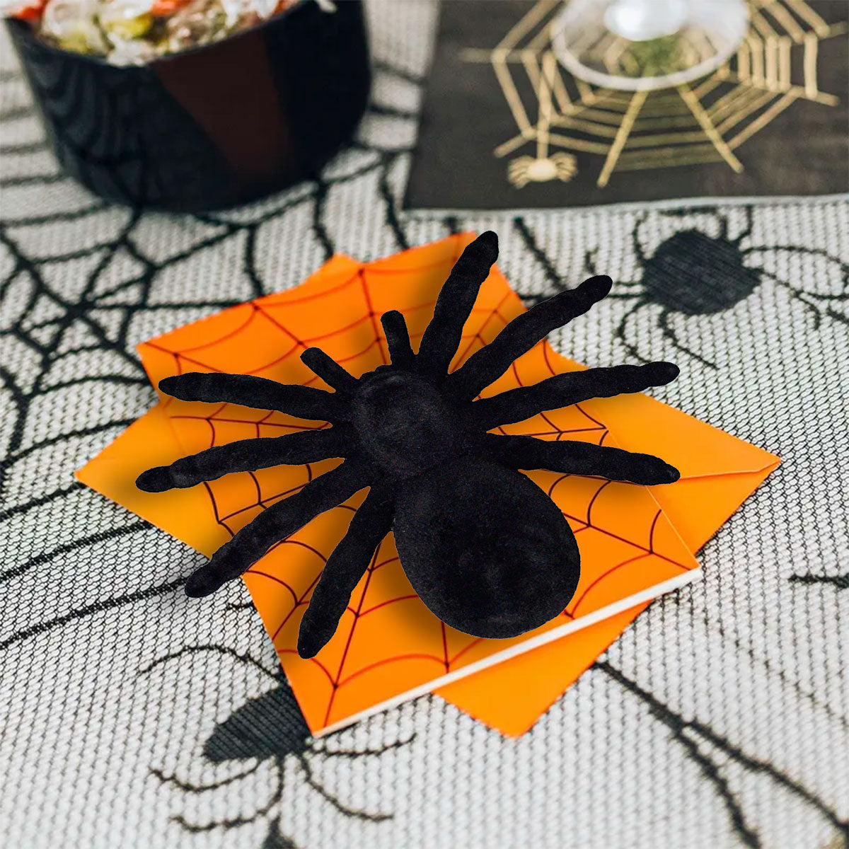 Araña con Textura de Gamuza