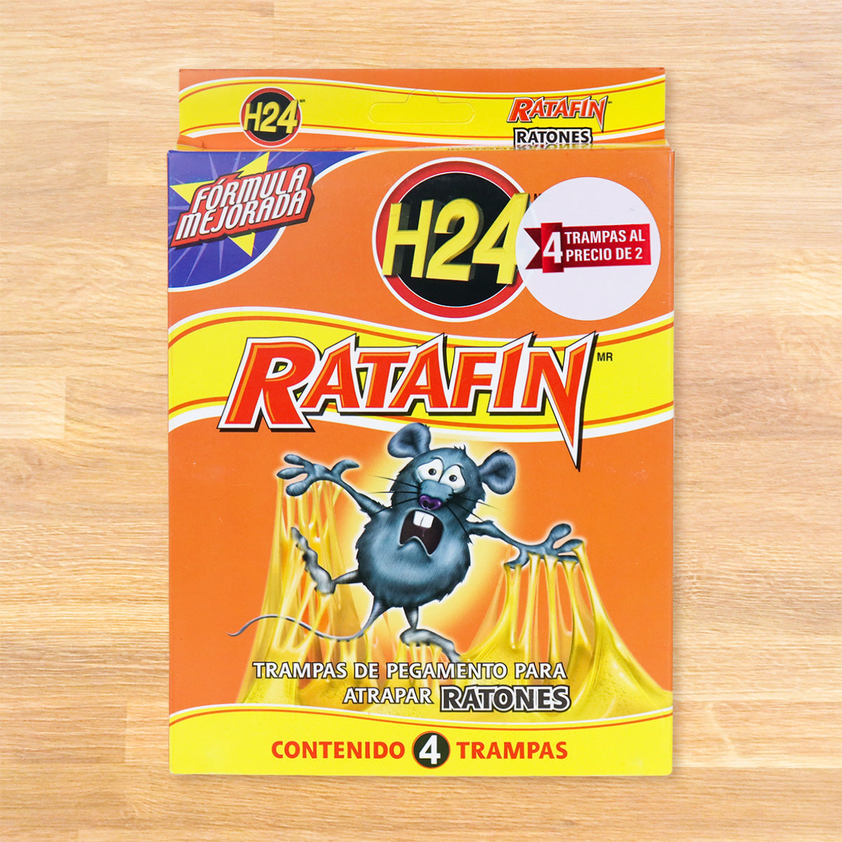 Trampas de Pegamento para Atrapar Ratones, Ratafin H24