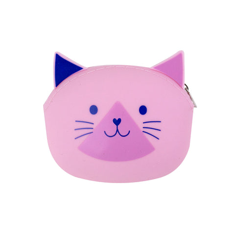 Almacenador de Silicón en Forma de Cara de Gato color Rosa