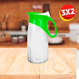 3X2 Jarra con Tapa Color Verde 1500 ml