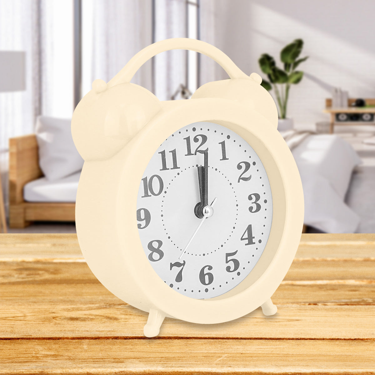 Reloj Despertador, color Beige