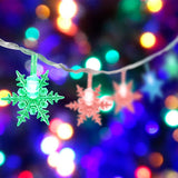 Paquete Navidad con 1 Serie de Luces en Forma de Copo de Nieve, 1 Serie de Luces en Forma de Red, 1 Serie de Luces de Libélula y 1 Serie de Luces en Forma de Flamingos