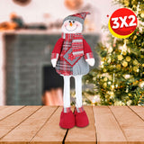 3X2 Muñeco de Nieve Decorativo