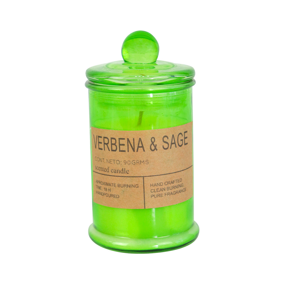 3X2 Vela Aromática de Verbena y Salvia, 90 g