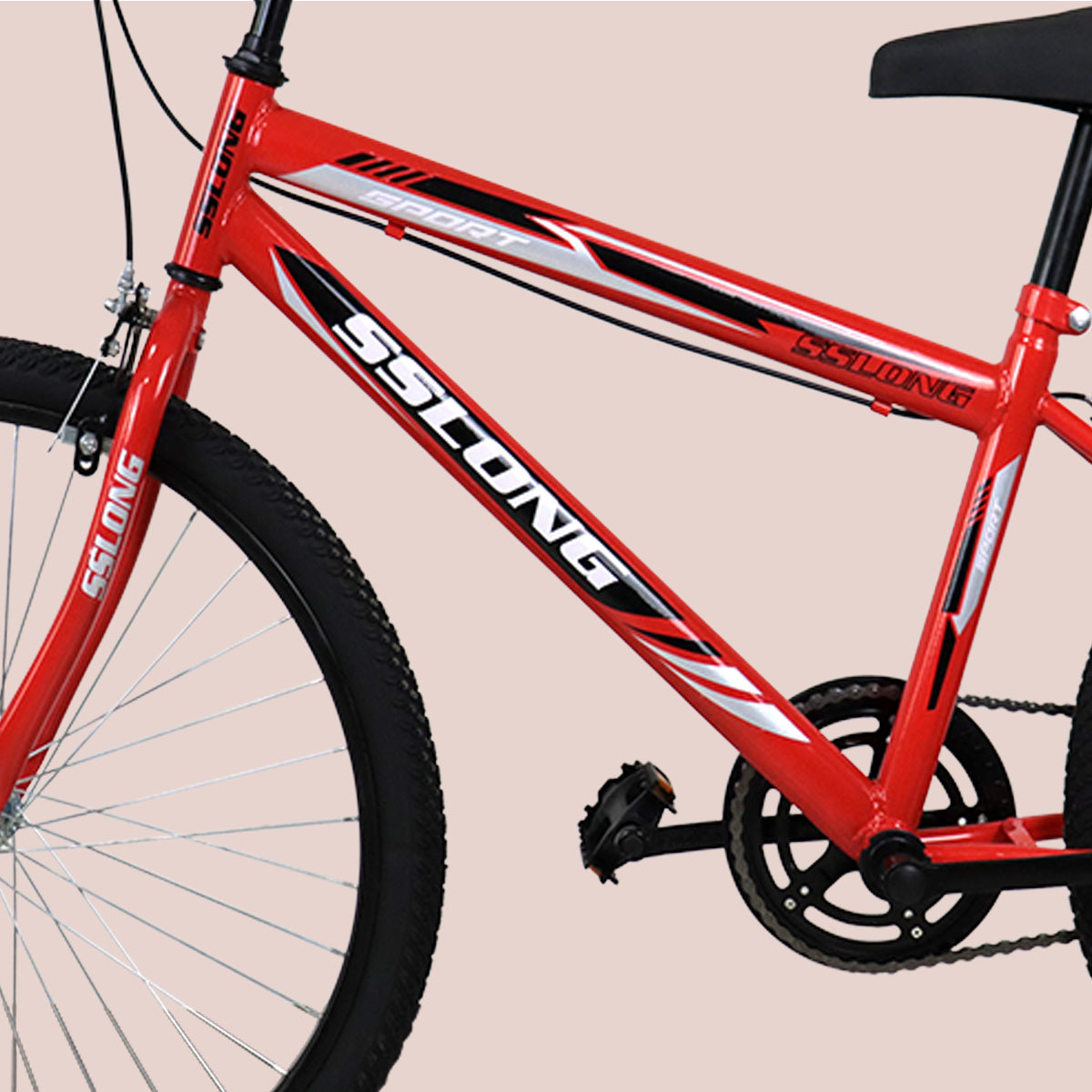 Bicicleta Sportbike Rodada 26, Rojo