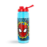 Botella de Plástico para Agua Diseño Spider Man color Azul 870ml.