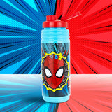 Botella de Plástico para Agua Diseño Spider Man color Azul 870ml.