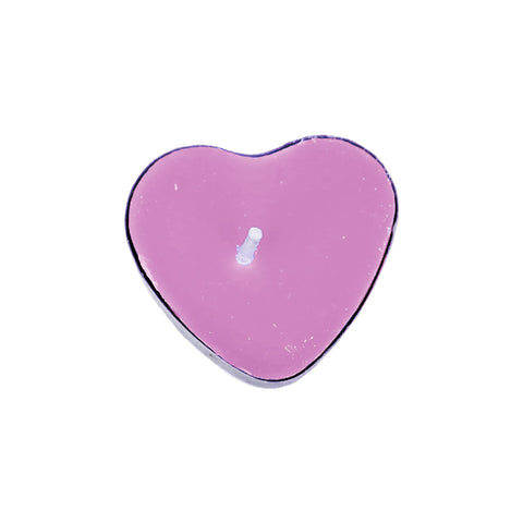 Paquete de 2 Velas en Forma de Corazón color Rosa