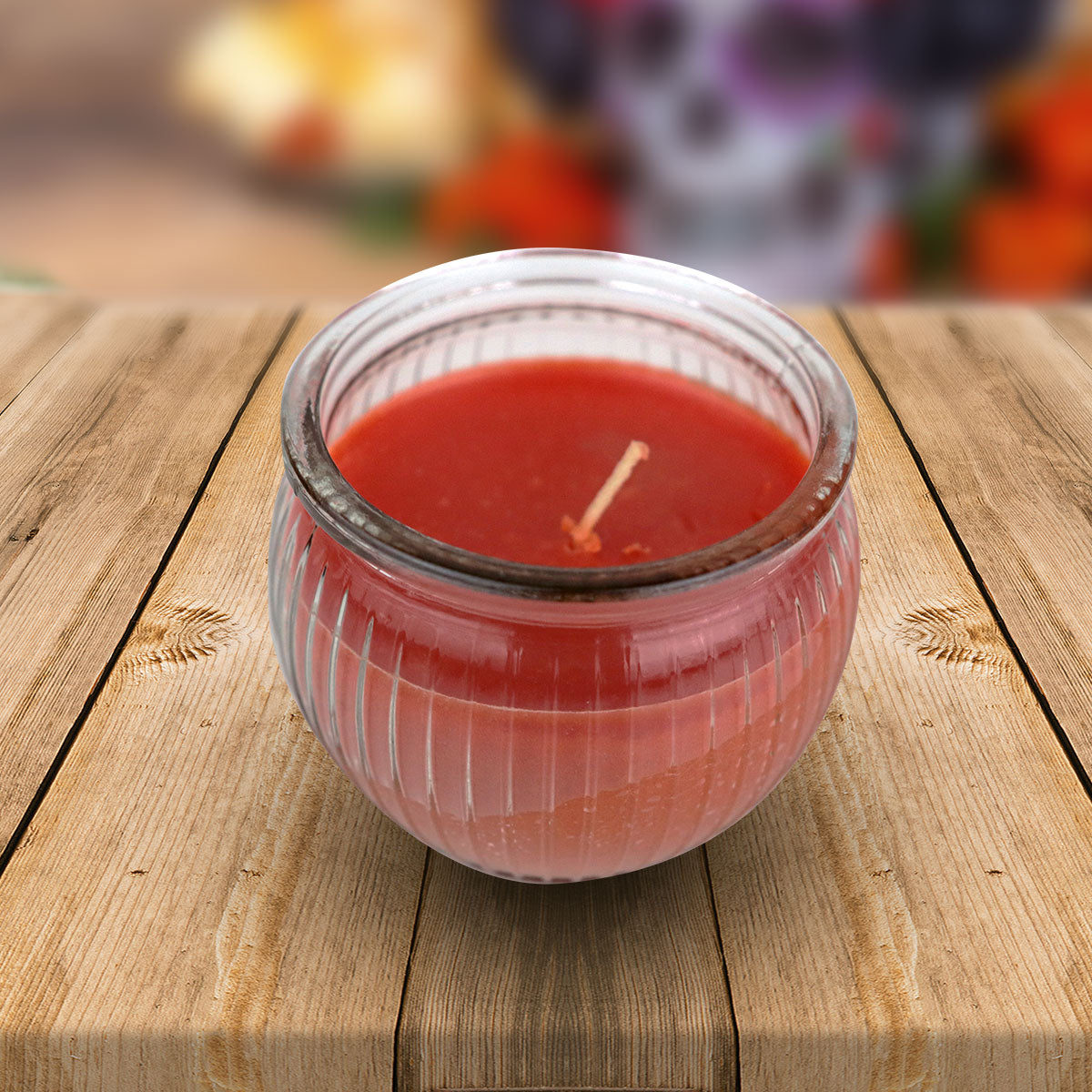 3X2 Veladora Aromática Roja Día de Muertos