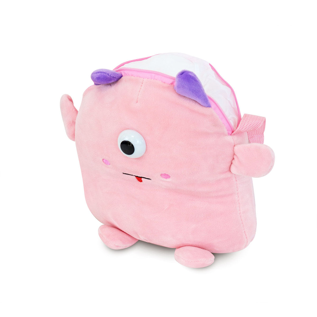 3X2 Mochila De Monstruo De Peluche Rosa