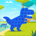 Juguete de Dinosaurio color Azul para Aliviar el Estrés