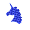 Juguete de Unicornio color Azul para Aliviar el Estrés