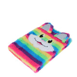 Libreta de Peluche con Diseño de Gato, Multicolor