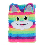 Libreta de Peluche con Diseño de Gato, Multicolor