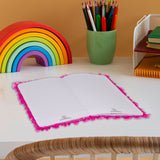 Libreta Jaspeada color Fucsia 80H