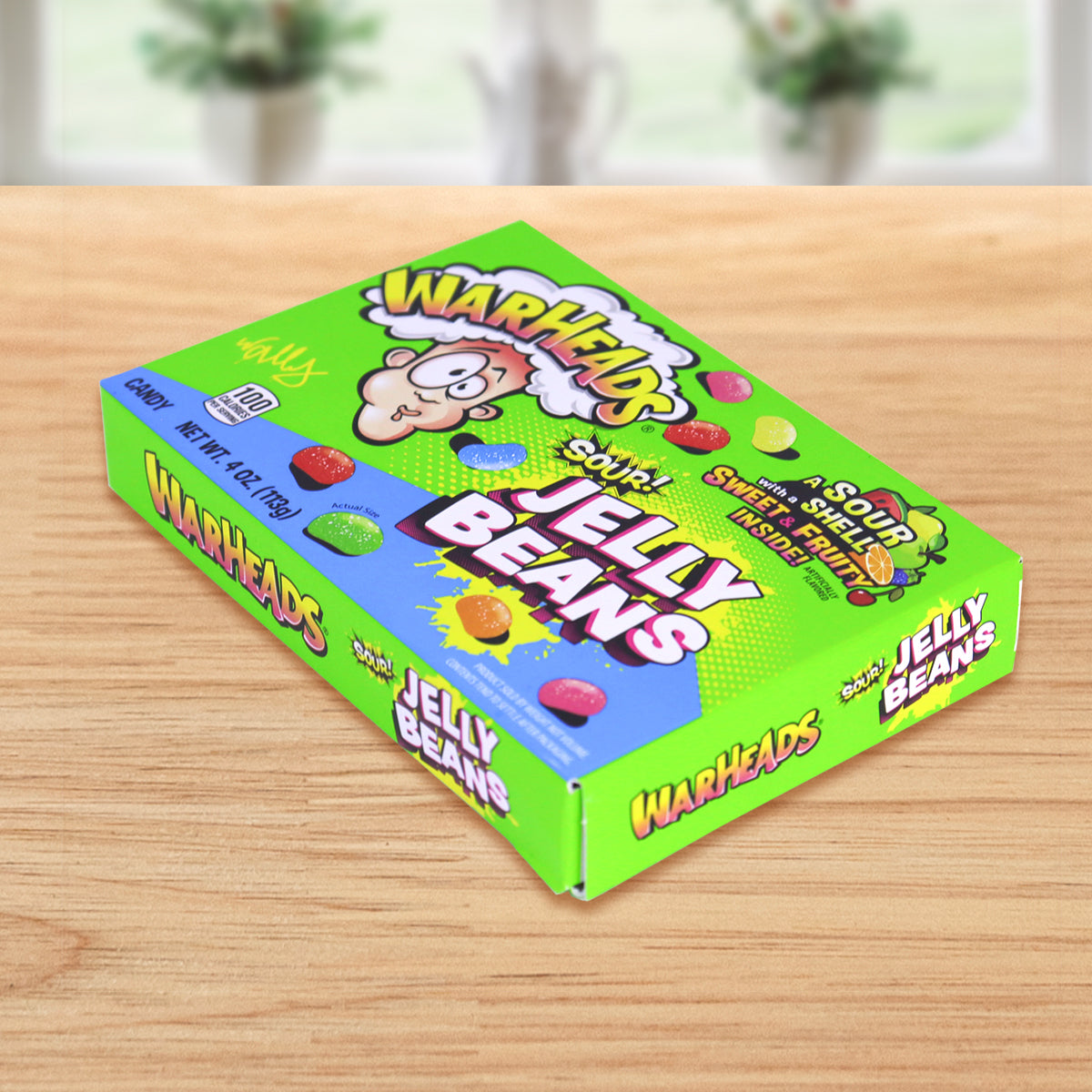 Warheads Sour Jelly Beans, Dulces Ácidos, 113gr