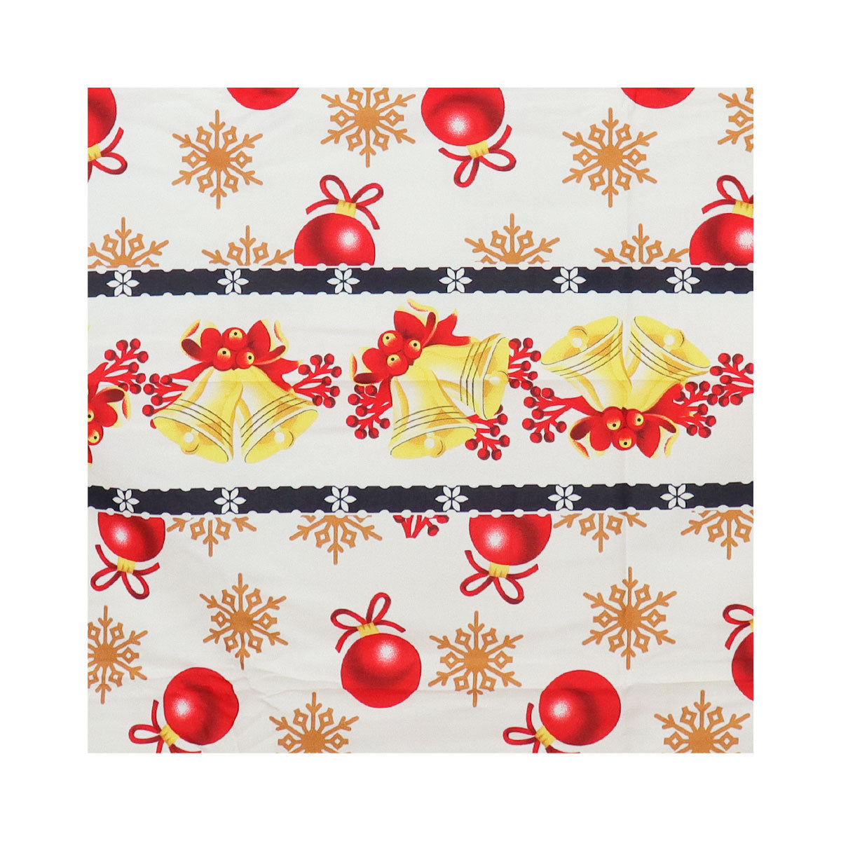 Mantel Navideño, Color Beige, 2x1.5 m