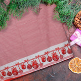 Mantel Navideño, Diseño Cuadros, 2x1.5 m
