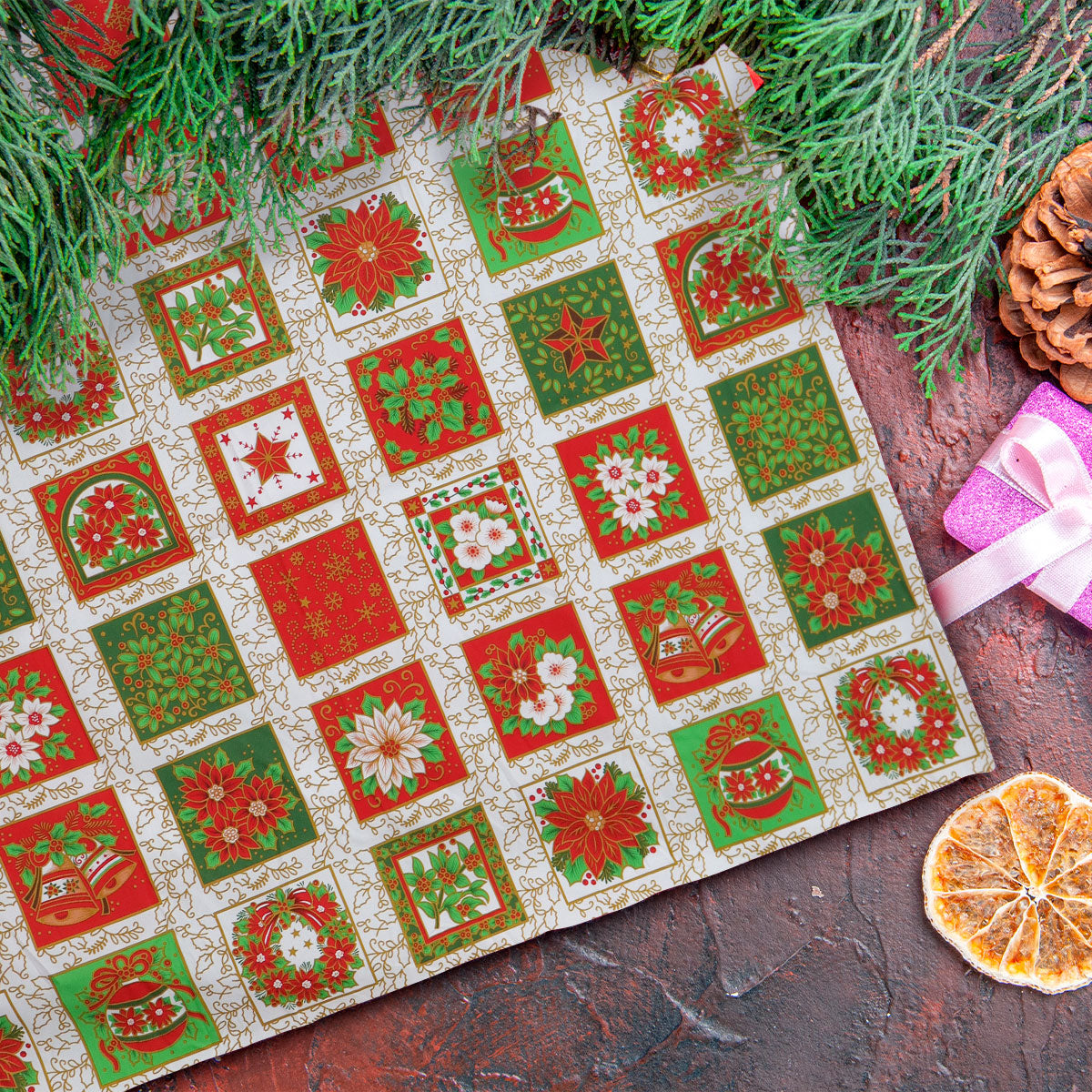 Mantel Navideño, Colores, 2x1.5 m